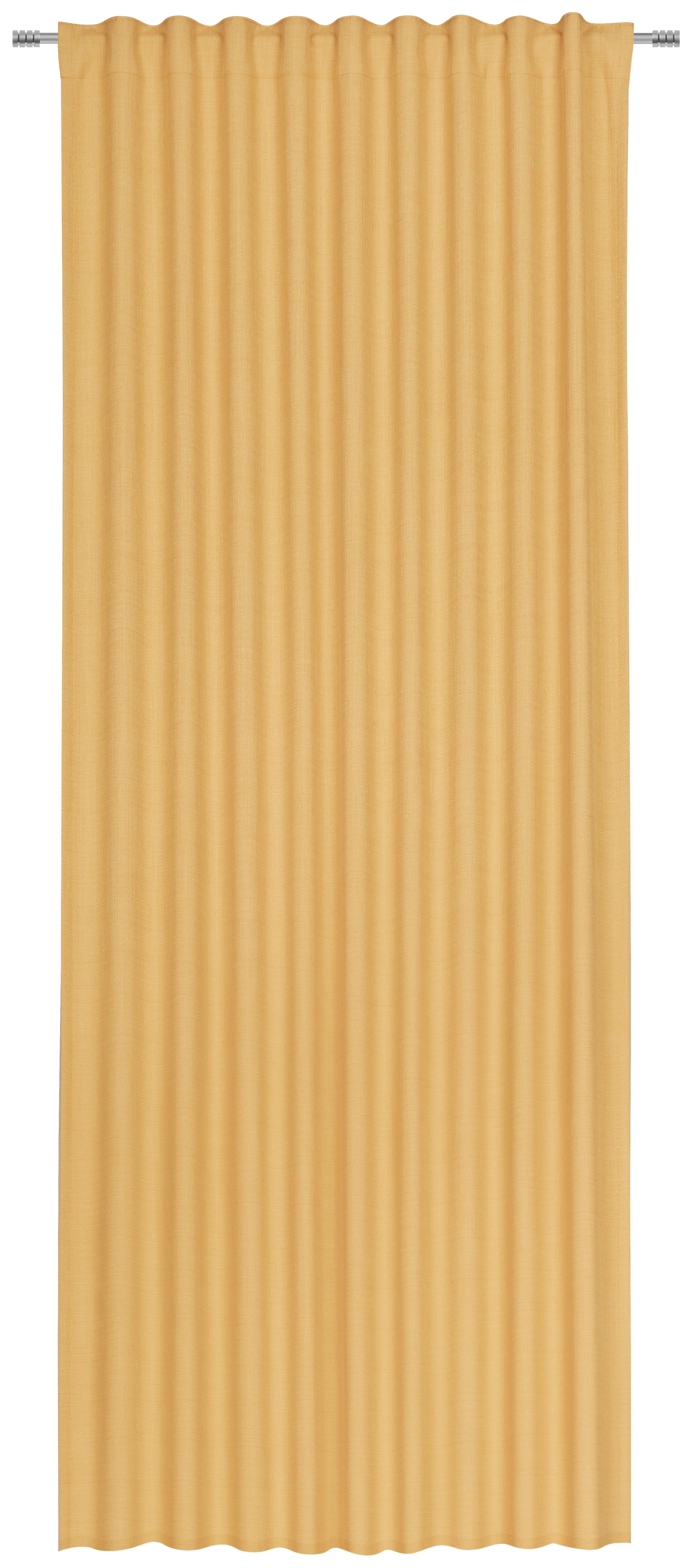HOTOVÝ ZÁVES LEO, 135/255cm, žltá - žltá, textil (135/255cm) - Premium Living