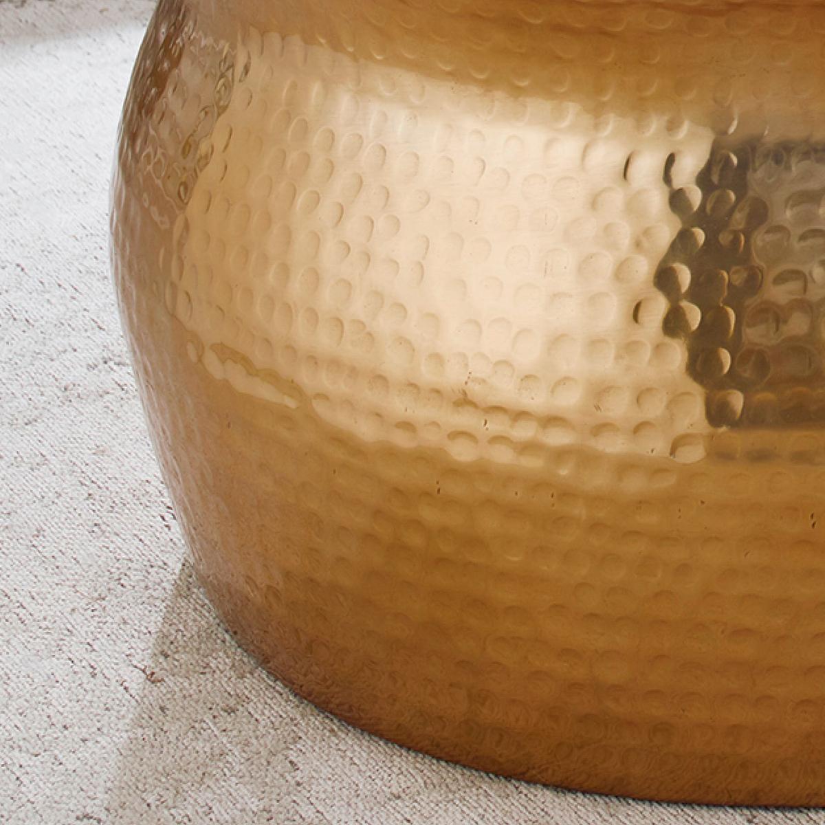 Konferenční stolek KARAM zlatý - barvy zlata, Lifestyle, kov (60/60/30,5cm) - MID.YOU