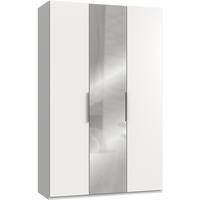 Drehtürenschrank B: 150 Cm Level Weiß - Weiß, MODERN, Holzwerkstoff (150/236/58cm) - MID.YOU