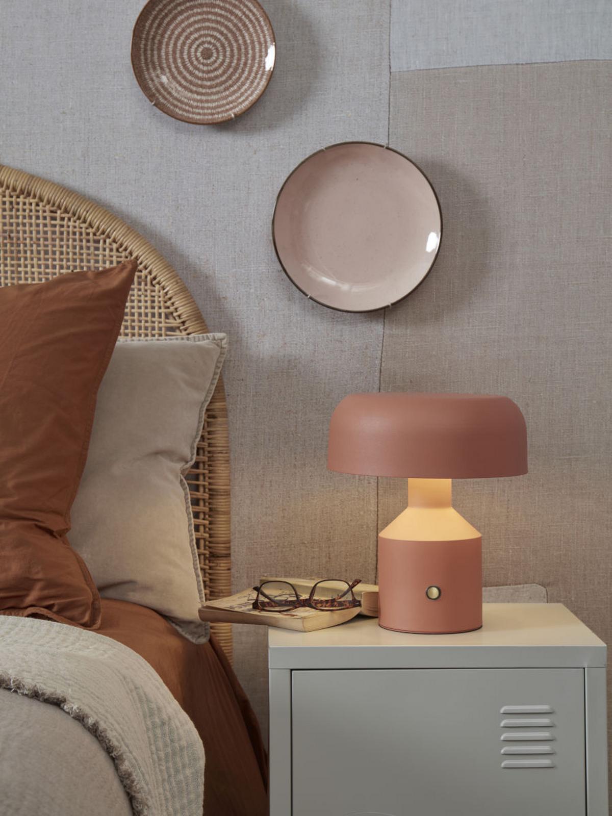 Tischlampe Porto Terra Cotta mit Schalter - Terracotta, Basics, Metall (25/29cm) - It's about Romi