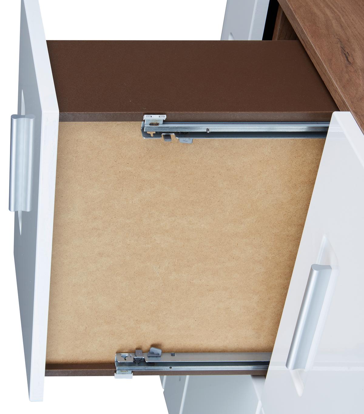 Nyílóajtós Szekrény Avensis New 120/206 Cm - tölgyfa színű/fehér, Konventionell, faalapú anyag (120/205,7cm) - Luca Bessoni