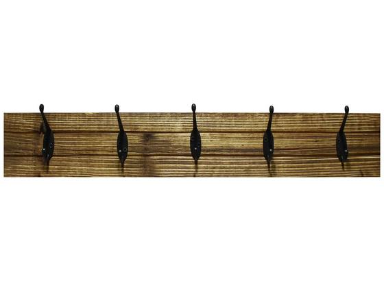 Hakenleiste Elli 2 - Dunkelbraun/Schwarz, MODERN, Holz/Metall (60/10/9cm) Hakenleiste Elli 2 - Dunkelbraun/Schwarz, MODERN, Holz/Metall (60/10/9cm)
