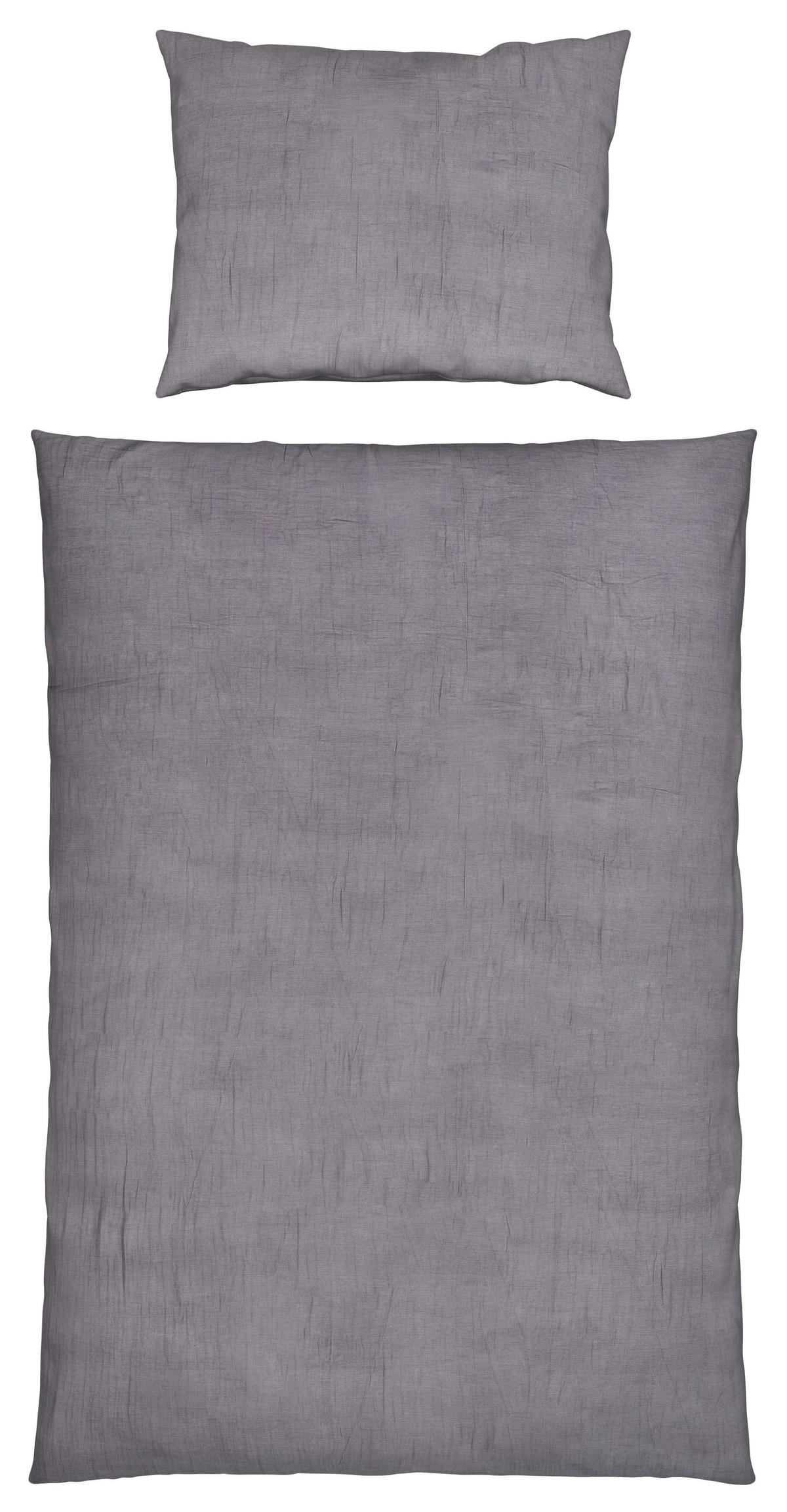 Povlečení Melania, 70/90 140/200cm, šedá - šedá, Lifestyle, textil (140/200cm) - Modern Living