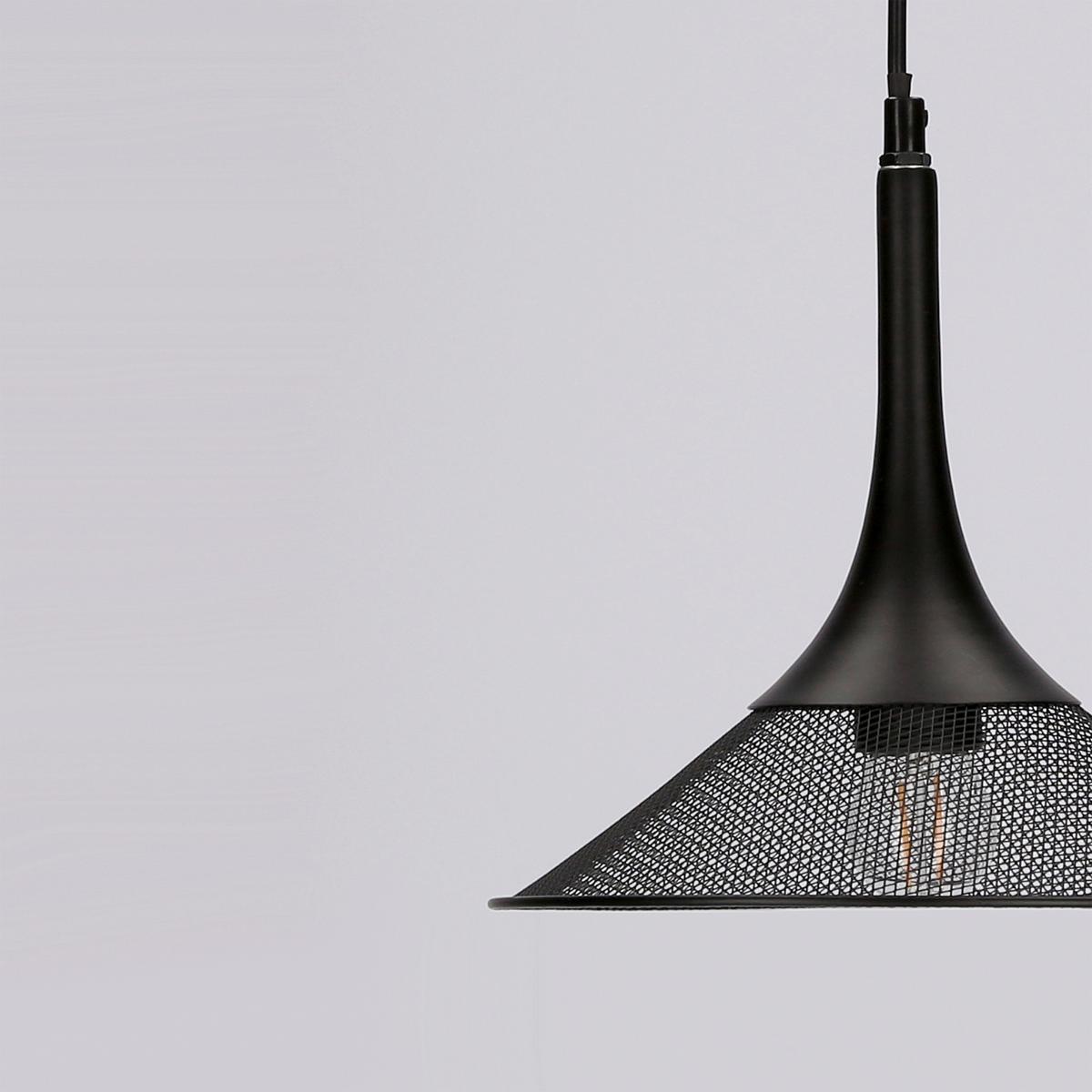 Pendelleuchte 50101205 Kiruna - Schwarz, Design, Metall (25/25/110cm)