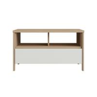 Couchtisch Stranda Weiß B: 80cm - Eichefarben/Weiß, Design, Holzwerkstoff (80/46/60cm) - MID.YOU