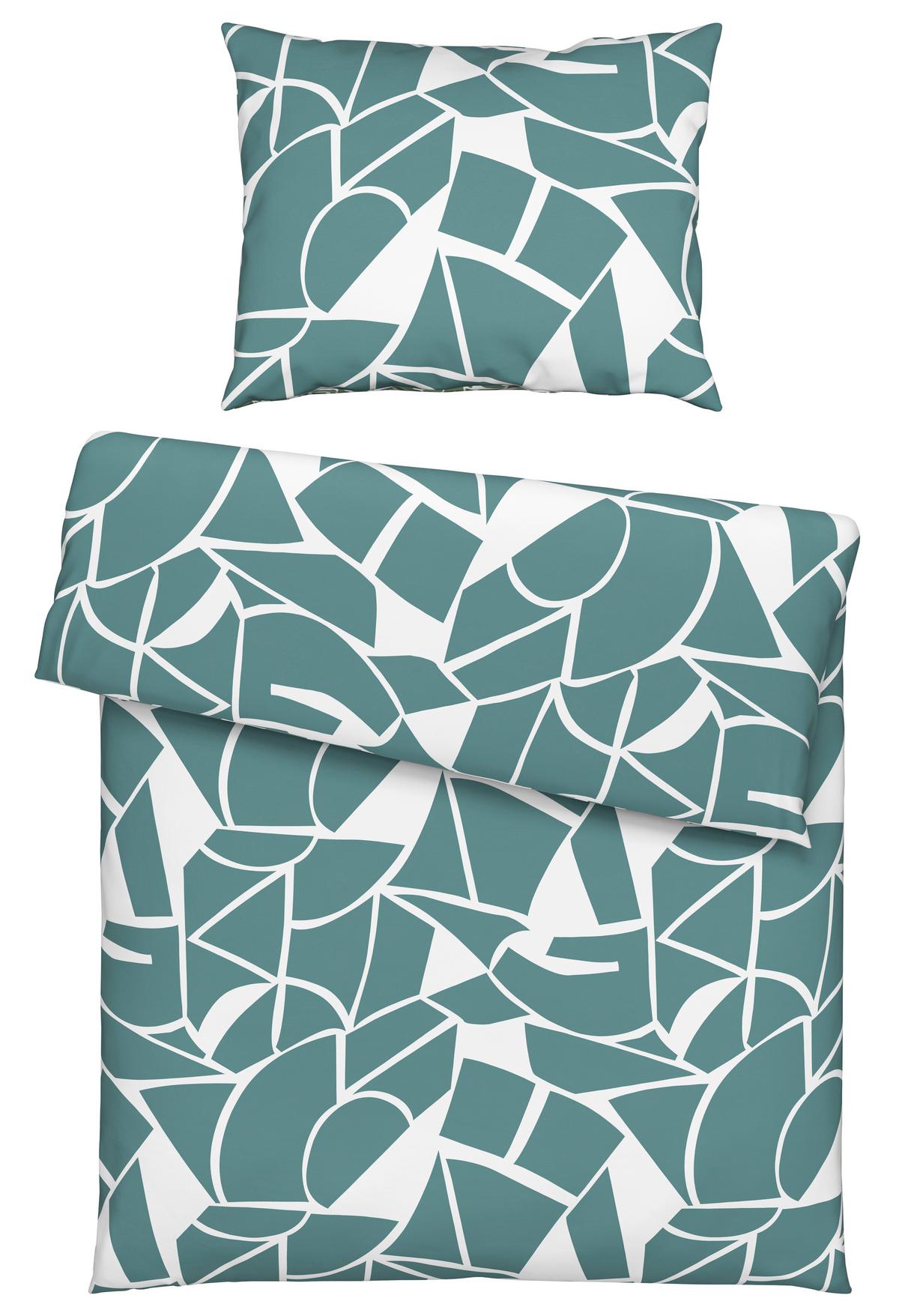 Posteľná bielizeň Axel, 70/90 140/200cm - modrá/biela, Modern, textil (140/200cm) - Mömax