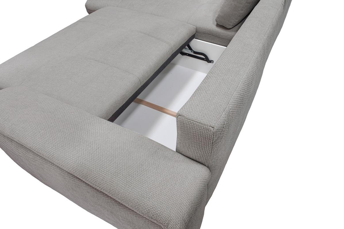 Ecksofa Casa Grande, Taupe Schenkel: 178x268 cm - Taupe/Rostfarben, Design, Textil (178/268cm) - Livetastic
