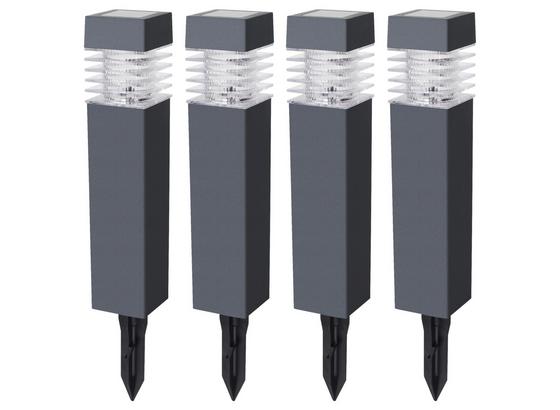 Solarleuchtenset 4-Er Pack - Grau, MODERN, Kunststoff (5,8/5,8/38,5cm) Solarleuchtenset 4-Er Pack - Grau, MODERN, Kunststoff (5,8/5,8/38,5cm)