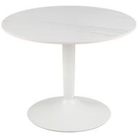 Odkládací stolek MALTA 60cm - bílá, Design, kov/keramika (60/45cm) - Livetastic