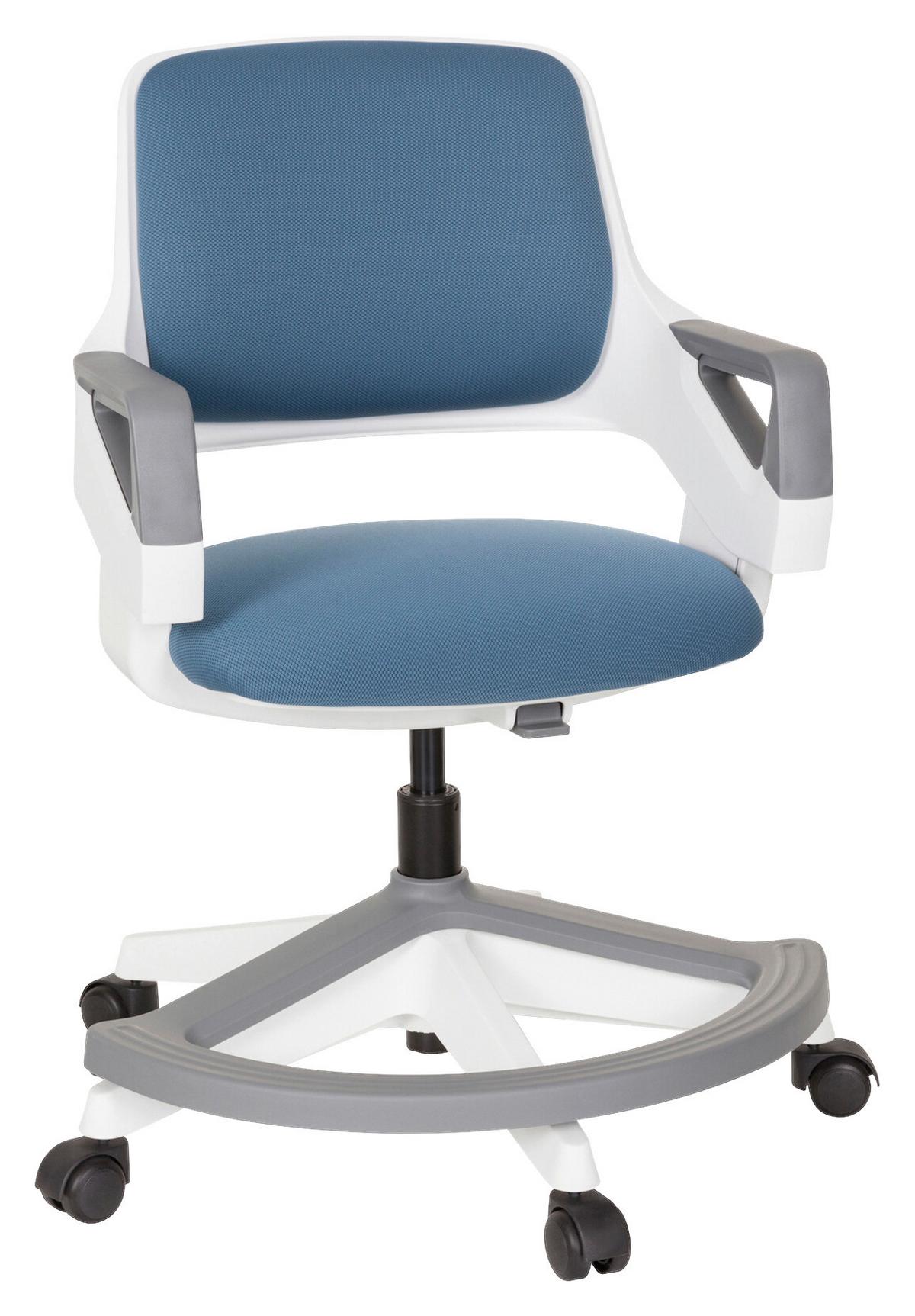 Jugenddrehstuhl Kid Flex Blau - Blau/Weiß, Basics, Kunststoff (53/80-93/60cm) - MID.YOU