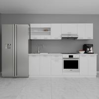 Küchenleerblock Esilo Weiß B: 240 Cm - Weiß, KONVENTIONELL, Holzwerkstoff (240cm) - MID.YOU