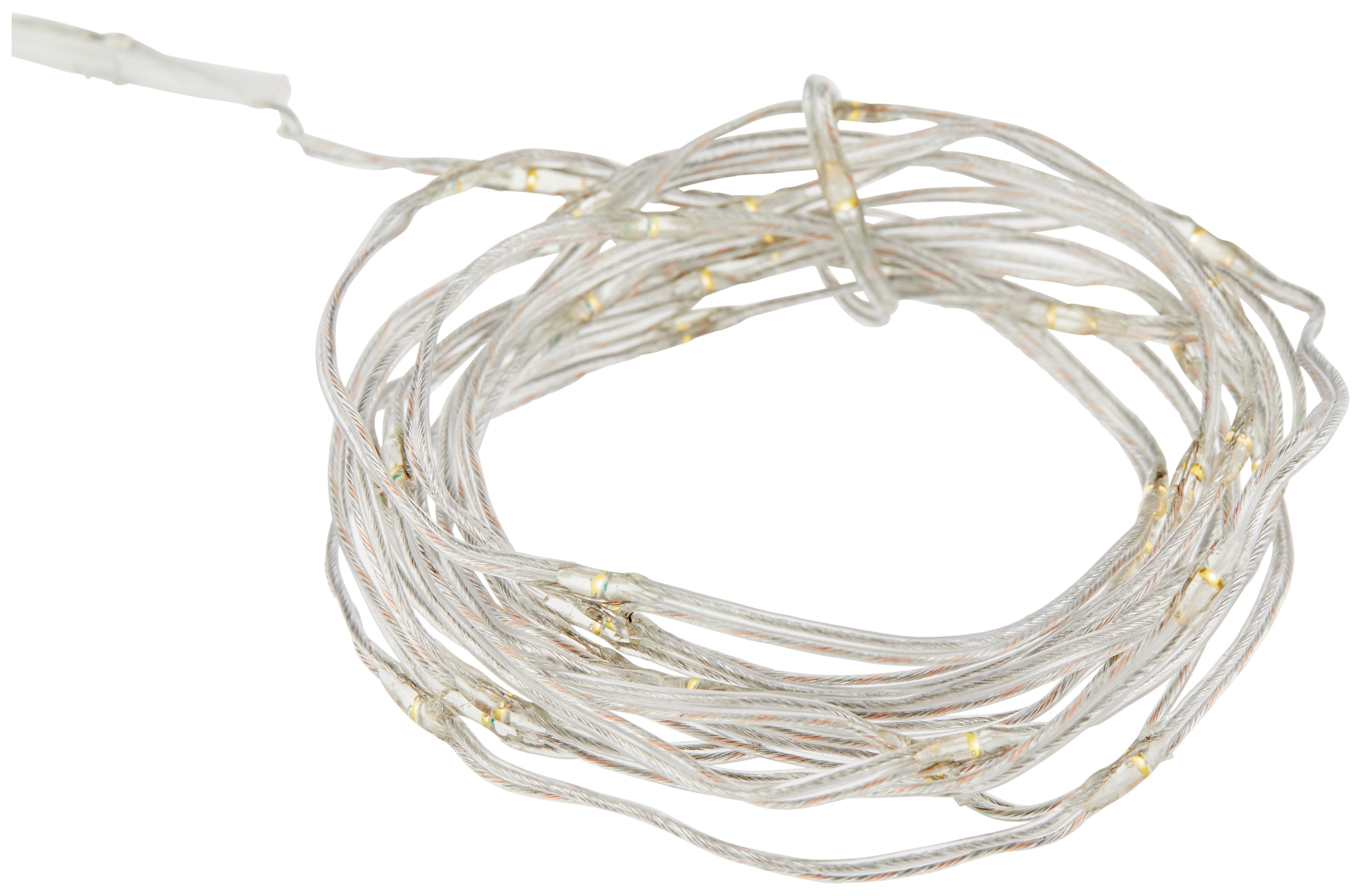 Lichterkette Ax9645120 - Weiß, Basics, Kunststoff (215cm)