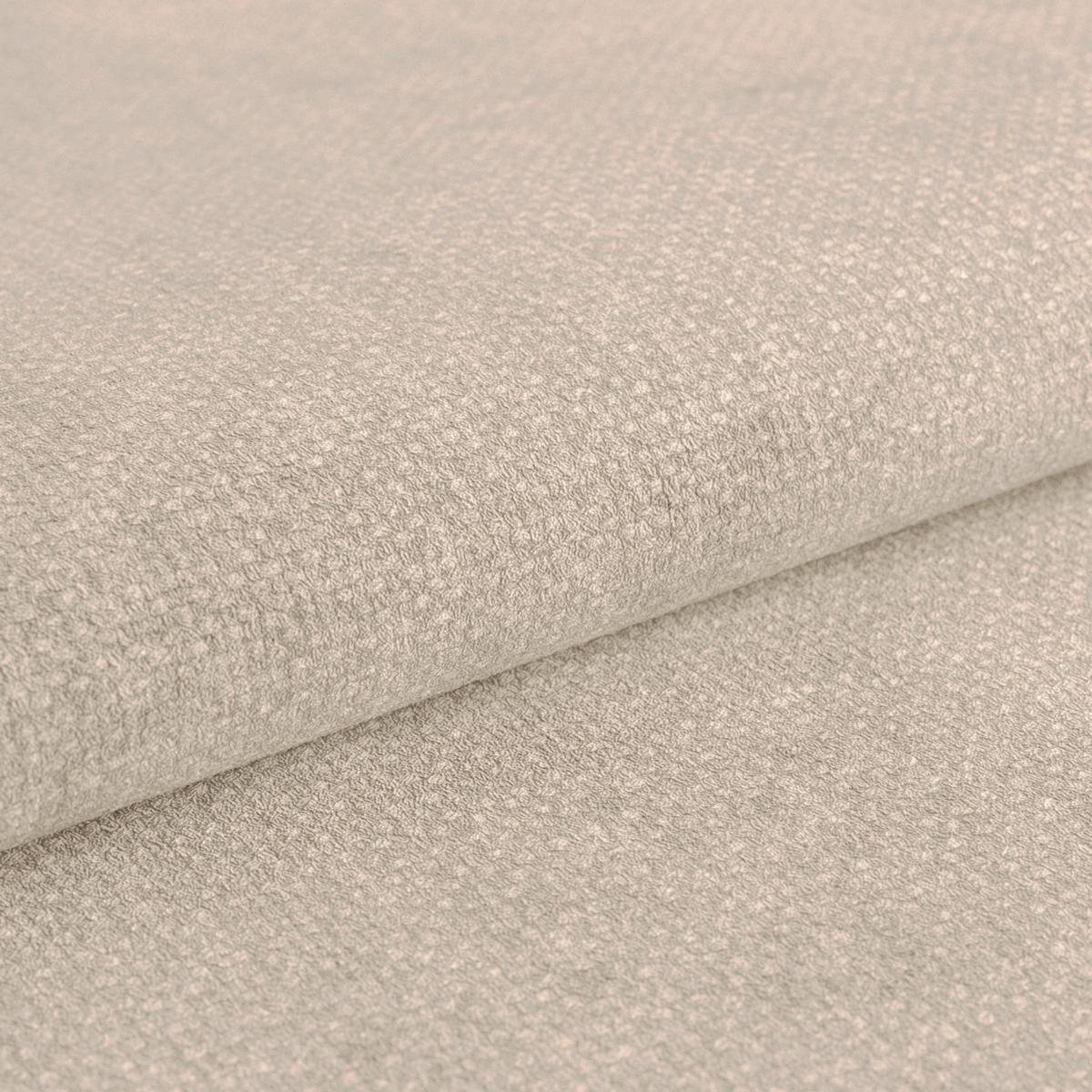 Eckbank Kian Webstoff Creme,  S:164x233 cm - Creme/Schwarz, Trend, Textil/Metall (164/233cm)