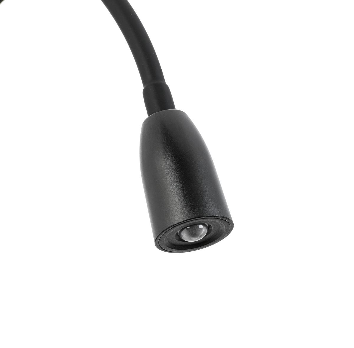 NÁSTĚNNÉ LED SVÍTIDLO WITI - černá, Moderní, kov/plast (3,08/7/max 49,65cm) - Mömax
