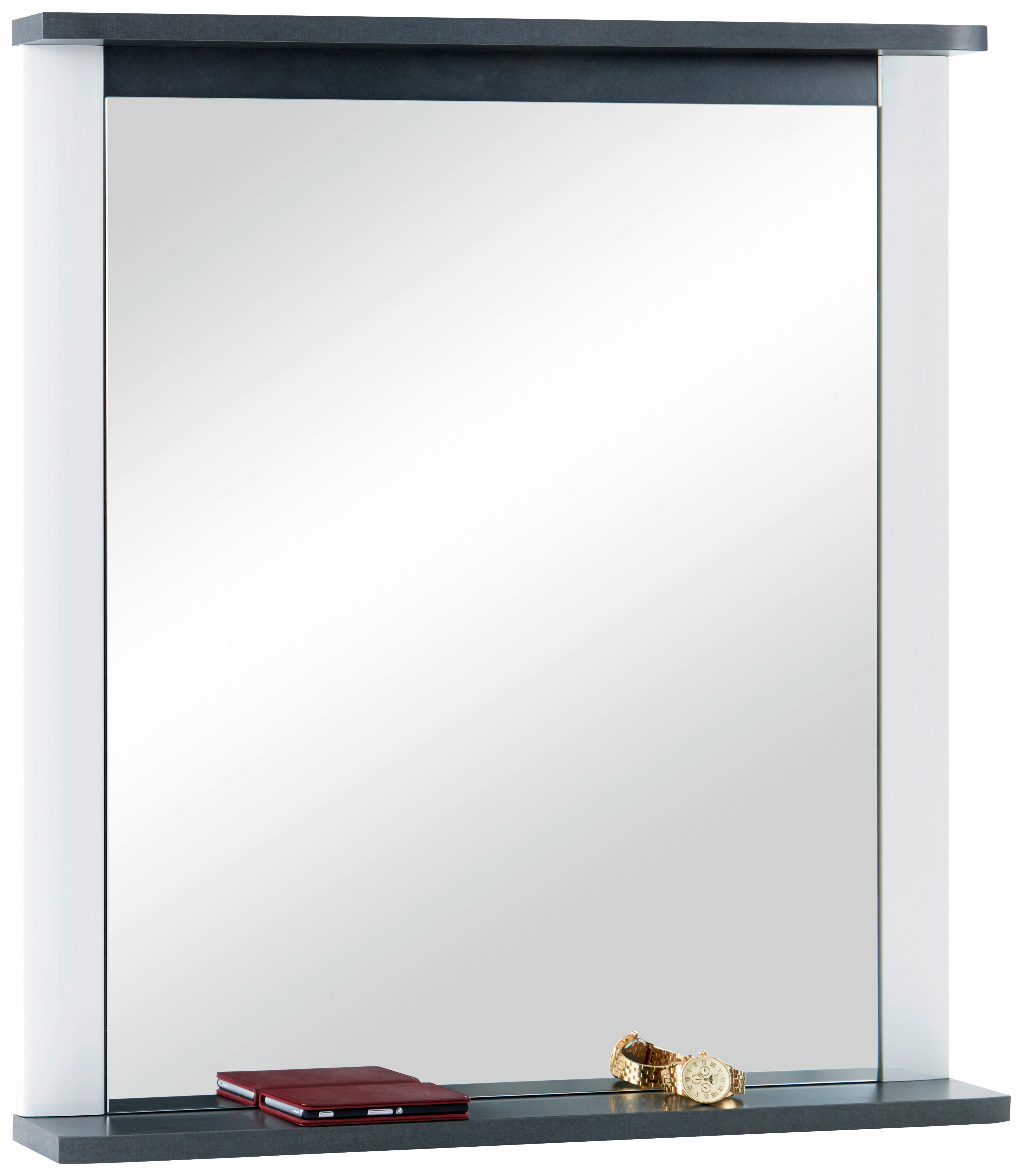 Zrcadlo Alassio - bílá, Moderní, kompozitní dřevo (85/91/10cm) - Luca Bessoni