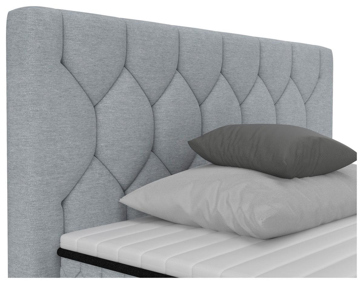 Americká postel MAYA D 100/200 cm, šedá - šedá/černá, Konvenční, dřevo/kompozitní dřevo (100/200cm) - Mömax