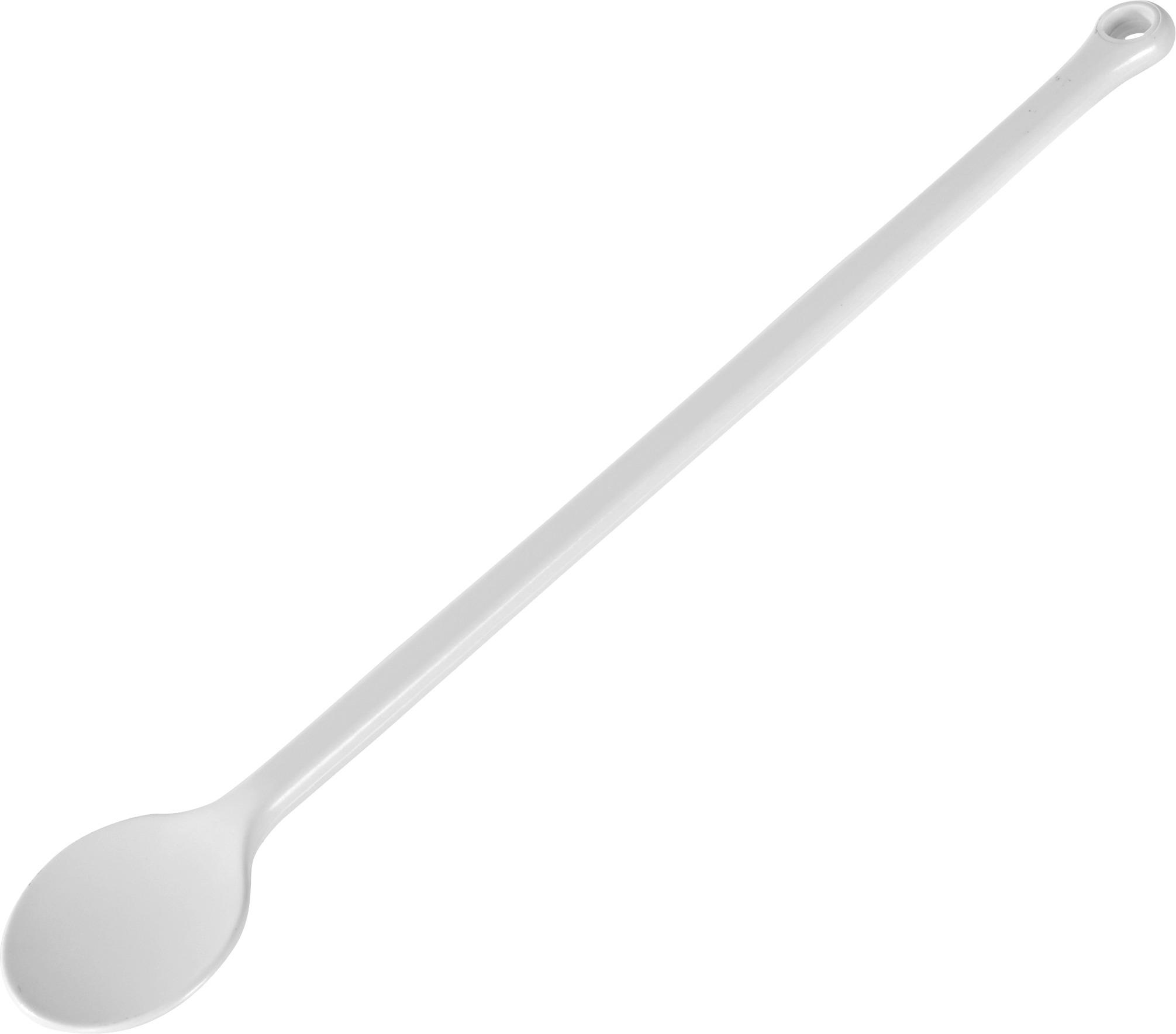 Kochlöffel aus Kunststoff Peter L:  30cm, mit Aufhängeöse - Weiß, KONVENTIONELL, Kunststoff (30cm)