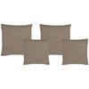 Zierkissenset Vouge Braun, 4 Stück, B: 42 Cm - Braun, KONVENTIONELL, Textil (42/53/42/53cm) - Livetastic