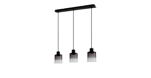 Hängeleuchte Medina H: 120 Cm 3-Flammig Mit Rauchglas - Multicolor, ROMANTIK / LANDHAUS, Glas/Metall (64/12/120cm) - James Wood