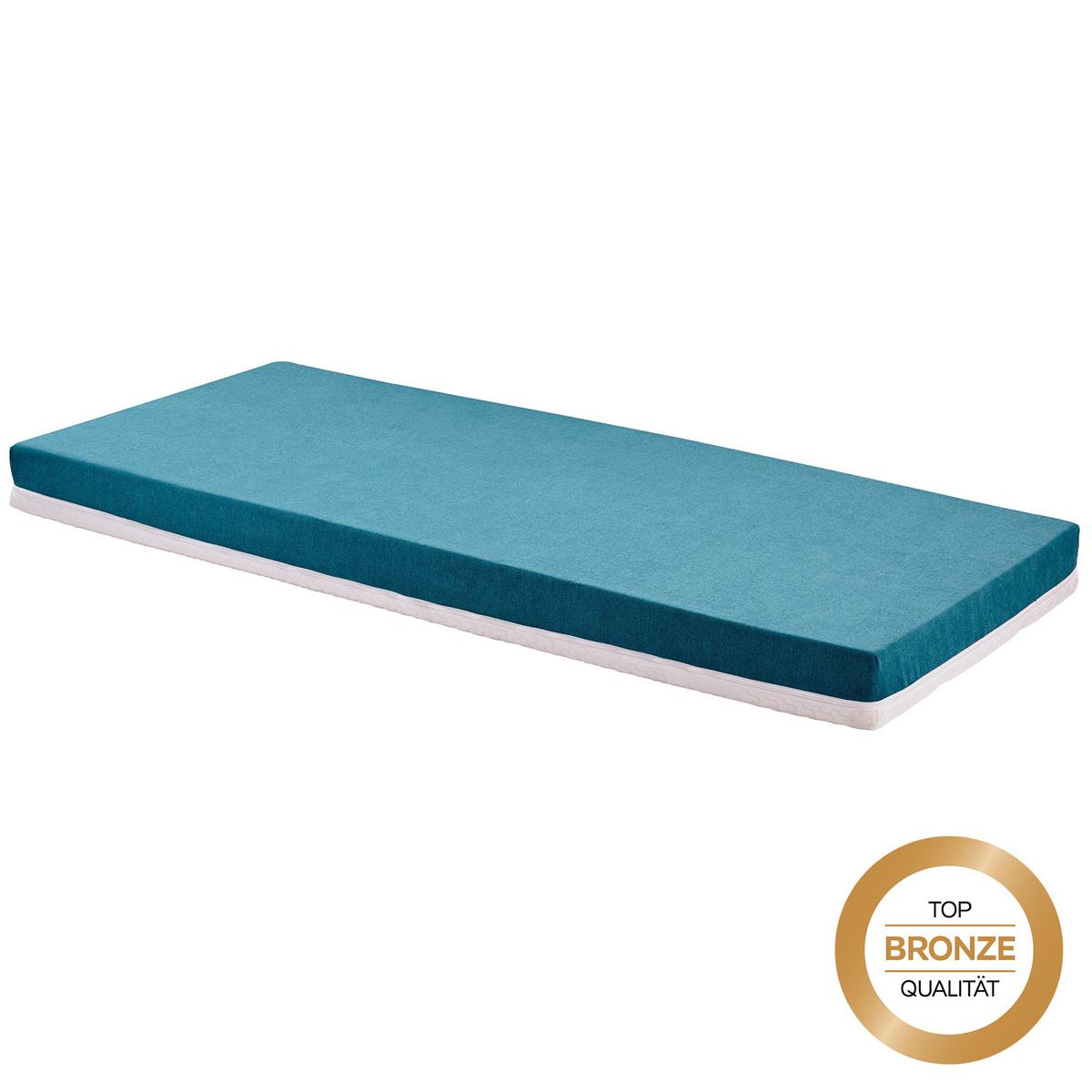 Dětská matrace ENJYO-ZOE 90x200cm, H2, modrá - bílá/tyrkysová, textil (90/200cm) - Primatex