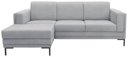 Ecksofa Looks Vii - Silberfarben/Schwarz, Design, Textil (214/146cm) - LOOKS by W.Joop