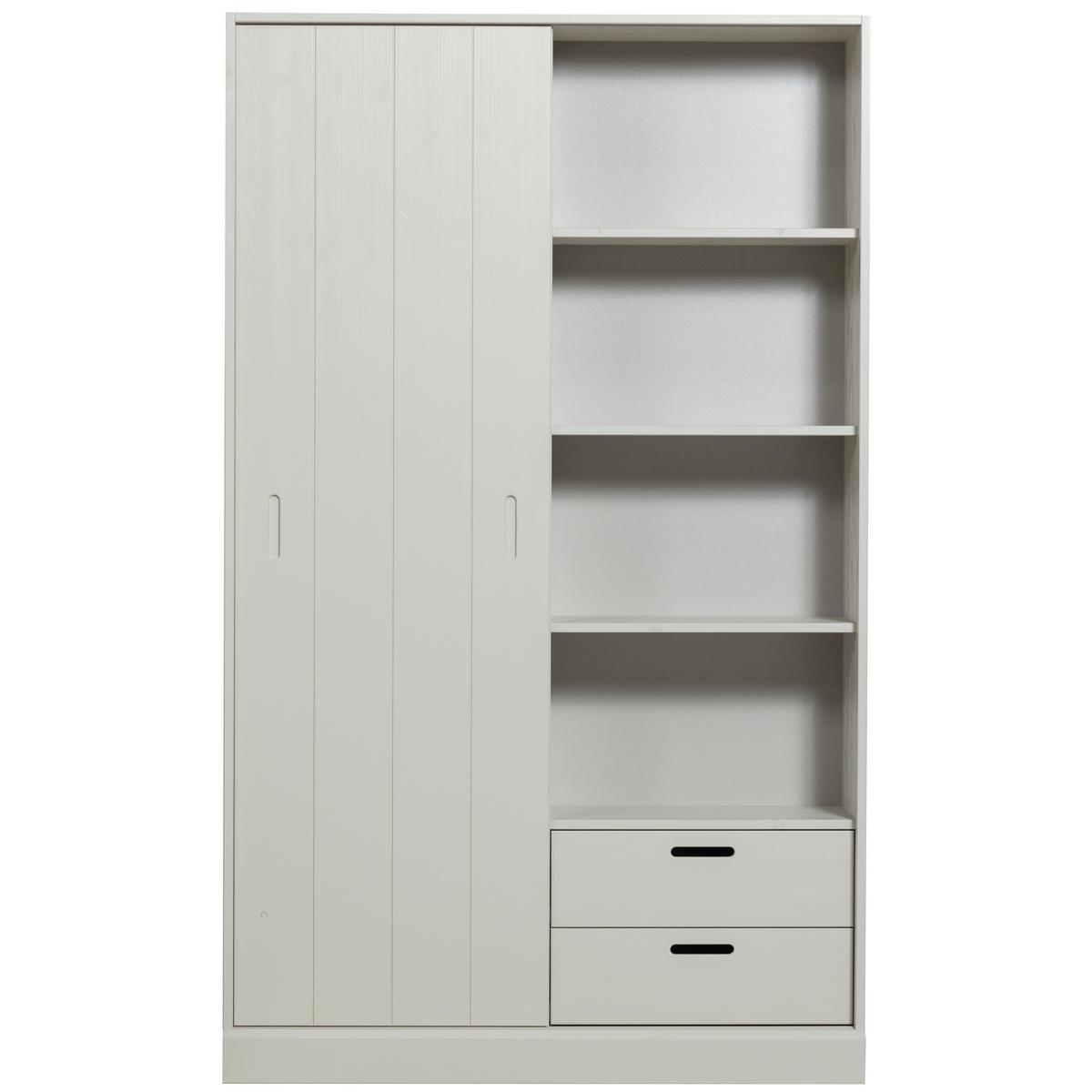 Schiebetürenschrank Mila Grau B: 120 cm - Grau, Design, Holz (120/200/42cm) - Livetastic