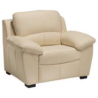 Polstersessel Mit Armlehnen Danilo Lederlook Beige - Beige/Schwarz, KONVENTIONELL, Textil (107/90/90cm) - MID.YOU