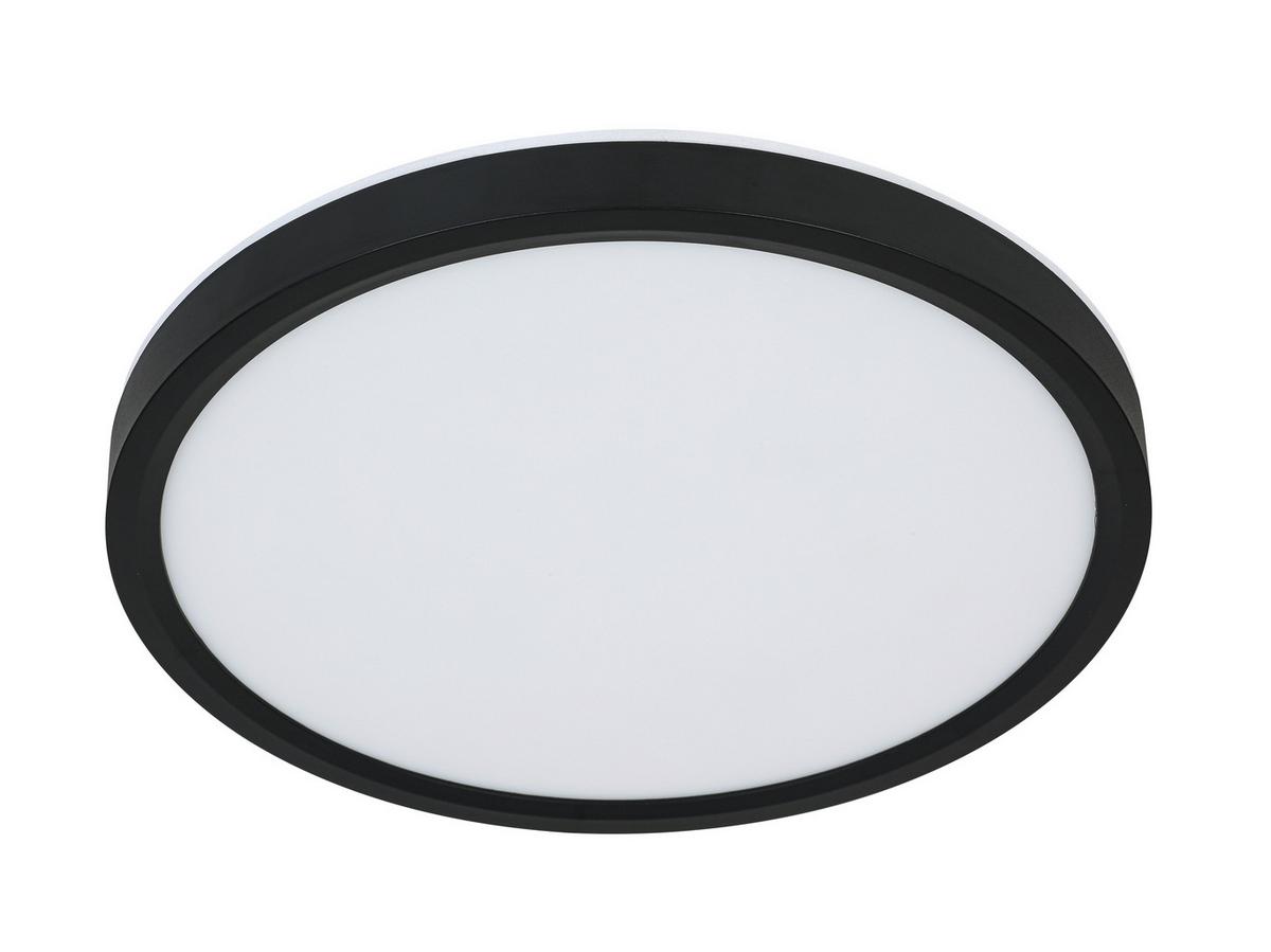 STROPNÉ LED SVIETIDLO TIR - čierna/biela, Modern, plast (30/2,5cm) - Mömax