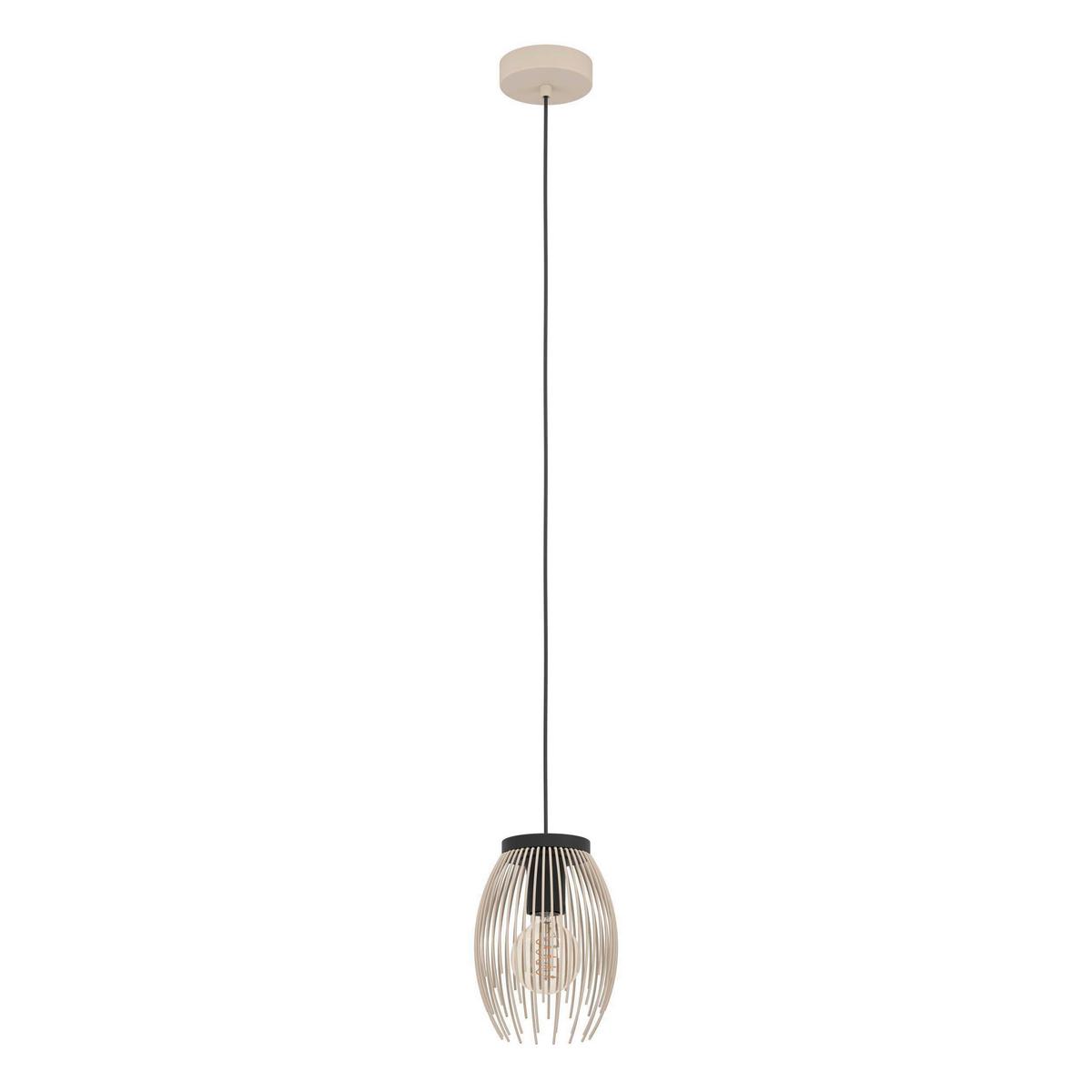 Hängeleuchte 56697 Alessan - Goldfarben/Schwarz, Basics, Metall (16/110cm) - Eglo