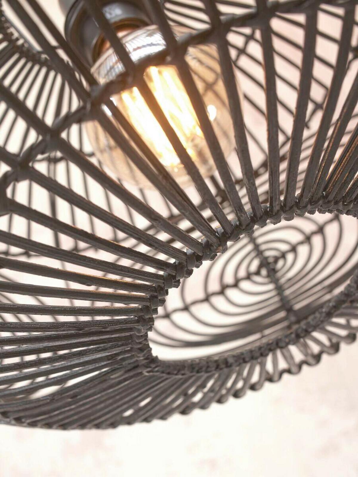 Deckenleuchte Madeira Schwarz D: 48cm - Schwarz, Trend (48/30cm) - Good & Mojo