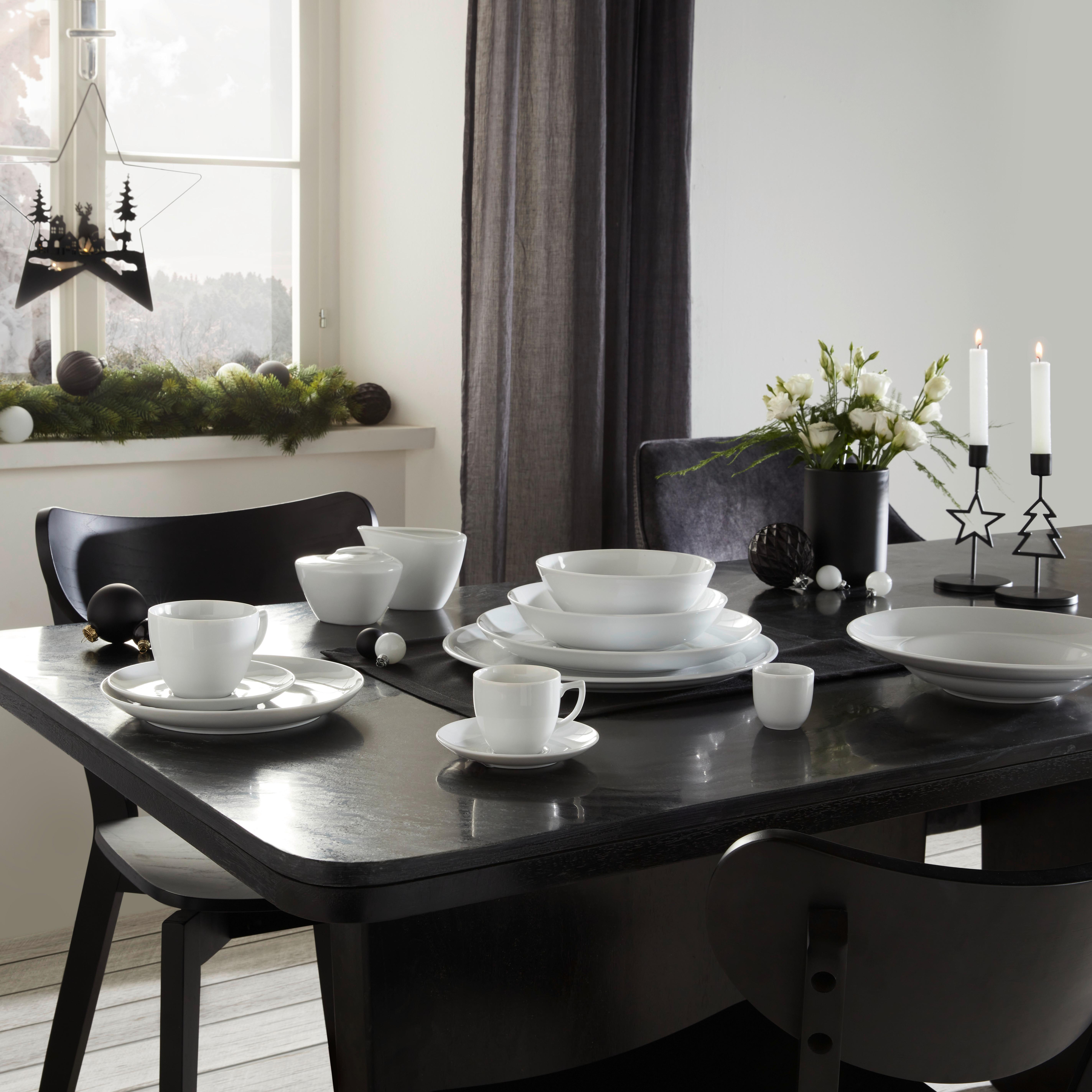 Hluboký Talíř Katarina, Ø: 21cm - bílá, Konvenční, keramika (21/4,5cm) - Modern Living