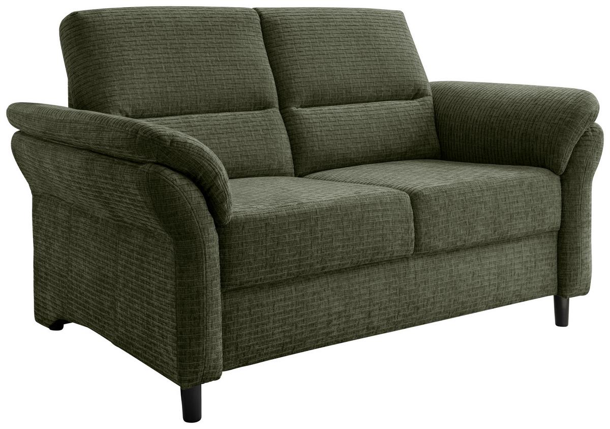 2-Sitzer-Sofa Cavoli, Olivgrün B: 147 cm - Schwarz/Olivgrün, MODERN, Textil (147/90/89cm) - Livetastic