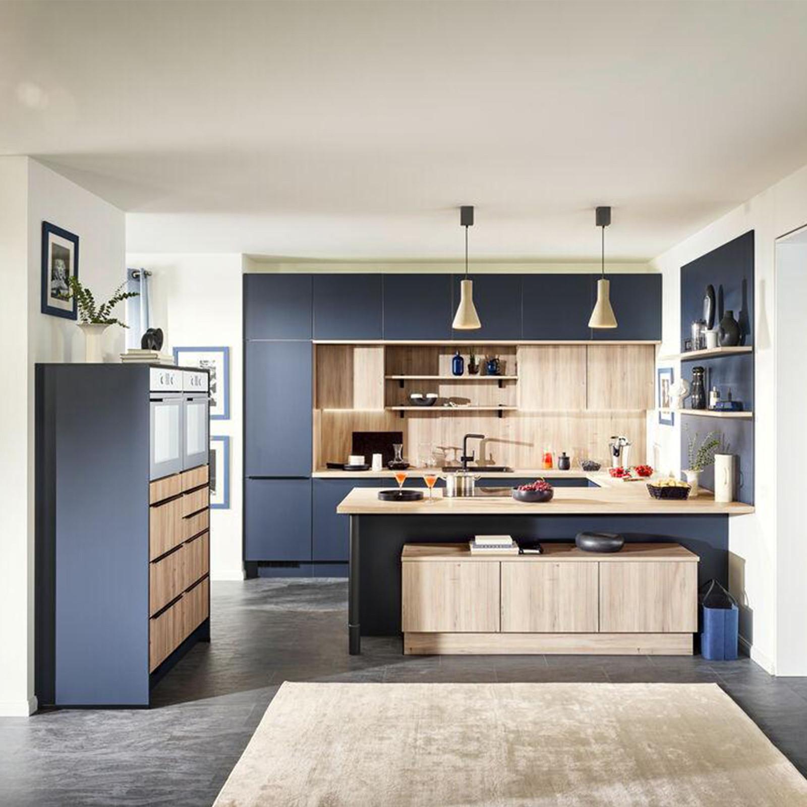 Einbauküchen Pn 210 Frei Planbar Modernes Design - Holzwerkstoff - Pino