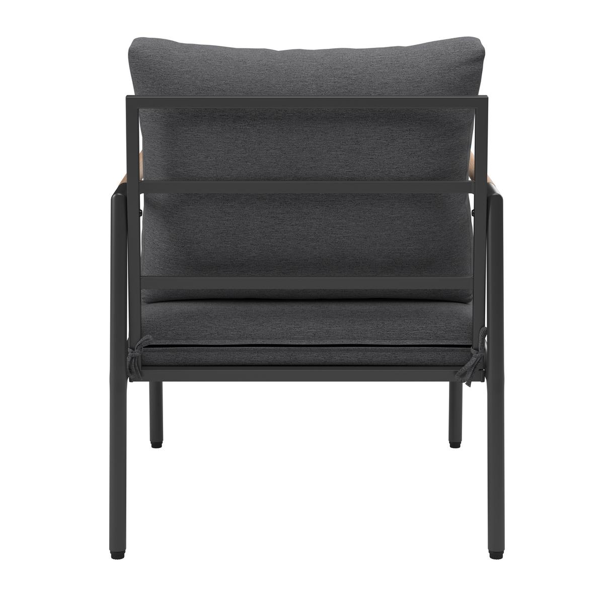 Loungegarnitur Aruba - Dunkelgrau/Anthrazit, MODERN, Holz/Textil (100/39/52cm) - Beldano