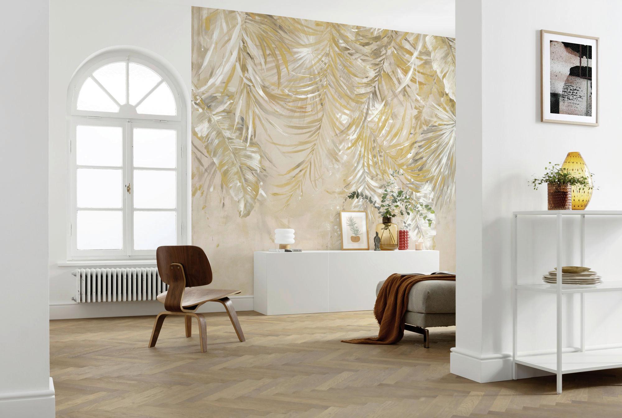 Vliestapete Coco Champagne - Multicolor, Basics (400/250cm) - Komar