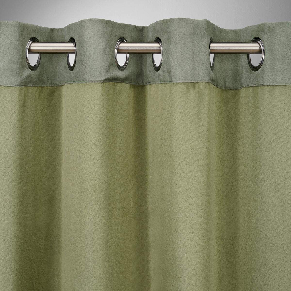 ZÁVĚS S OČKY Velours, 140/245cm, zelená - zelená, Konvenční, textil (140/245cm) - Mömax