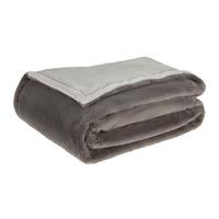 Kuscheldecke Cozy - Anthrazit/Silberfarben, MODERN, Textil (150/200cm) - Luca Bessoni
