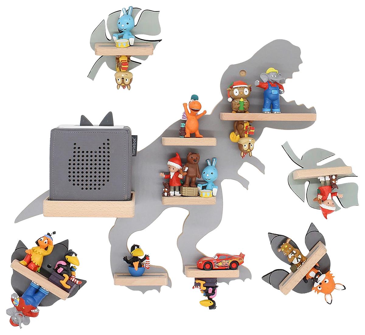 Kinderregal Boarti Grau B: 52 Cm - Grau, MODERN, Holzwerkstoff (52/44/19cm) - MID.YOU