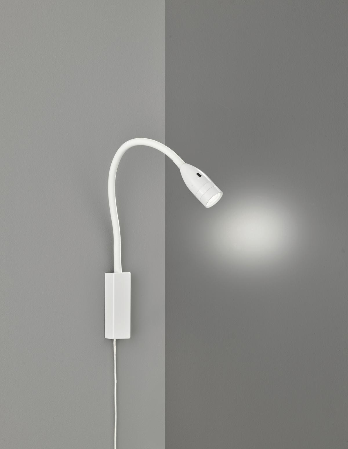 Led-wandleuchte Sten 1-flammig Drehbar Und Dimmbar - Weiß, Basics, Metall (35/4/61cm) - Fischer & Honsel