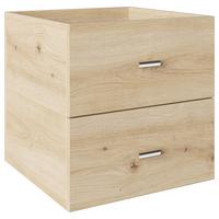 Doppelschublade Fortuna - Eichefarben/Eiche Artisan, Basics, Holzwerkstoff (34/34/33,4cm) - MID.YOU