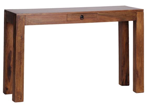 Konsolentisch mit Schublade Mumbai Sheeshamholz Massiv - Sheeshamfarben, ROMANTIK / LANDHAUS, Holz (120/70/40cm) - Livetastic Konsolentisch mit Schublade Mumbai Sheeshamholz Massiv - Sheeshamfarben, ROMANTIK / LANDHAUS, Holz (120/70/40cm) - Livetastic
