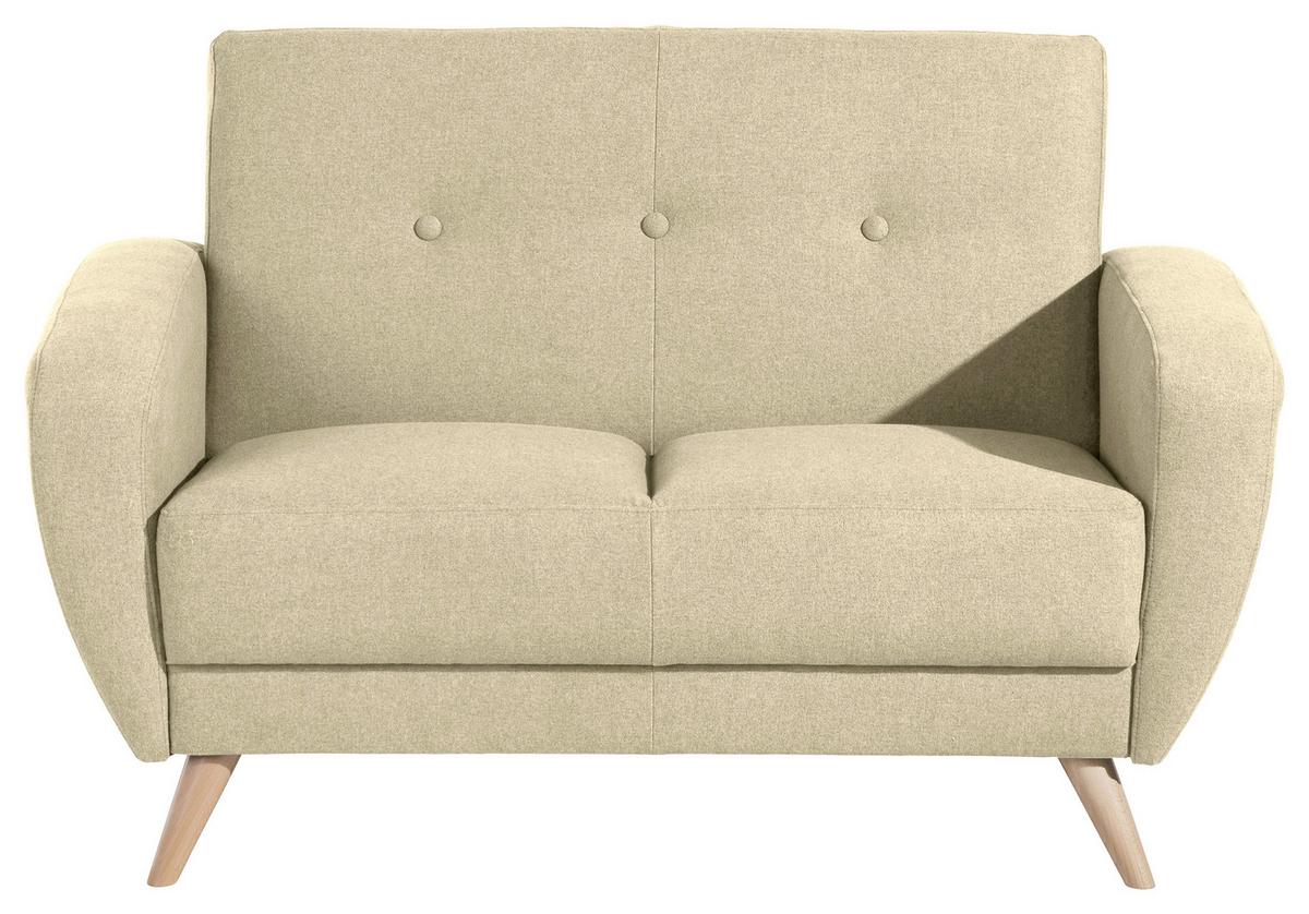 2-sitzer-sofa Jerry Beige - Beige/Naturfarben, Design, Textil (136/85/82cm) - Max Winzer