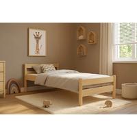 Kinder-/Juniorbett Aleks Kiefer Echtholz B: 90cm - Kieferfarben, MODERN, Holz (90/180cm) - MID.YOU