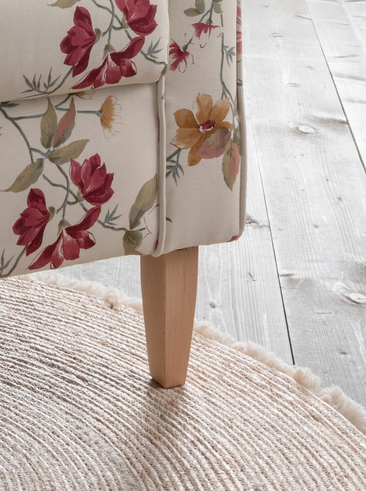 Sesselset Asino Beige/Rot B: 80 cm - Beige/Rot, KONVENTIONELL, Textil (80/102/86cm) - Livetastic