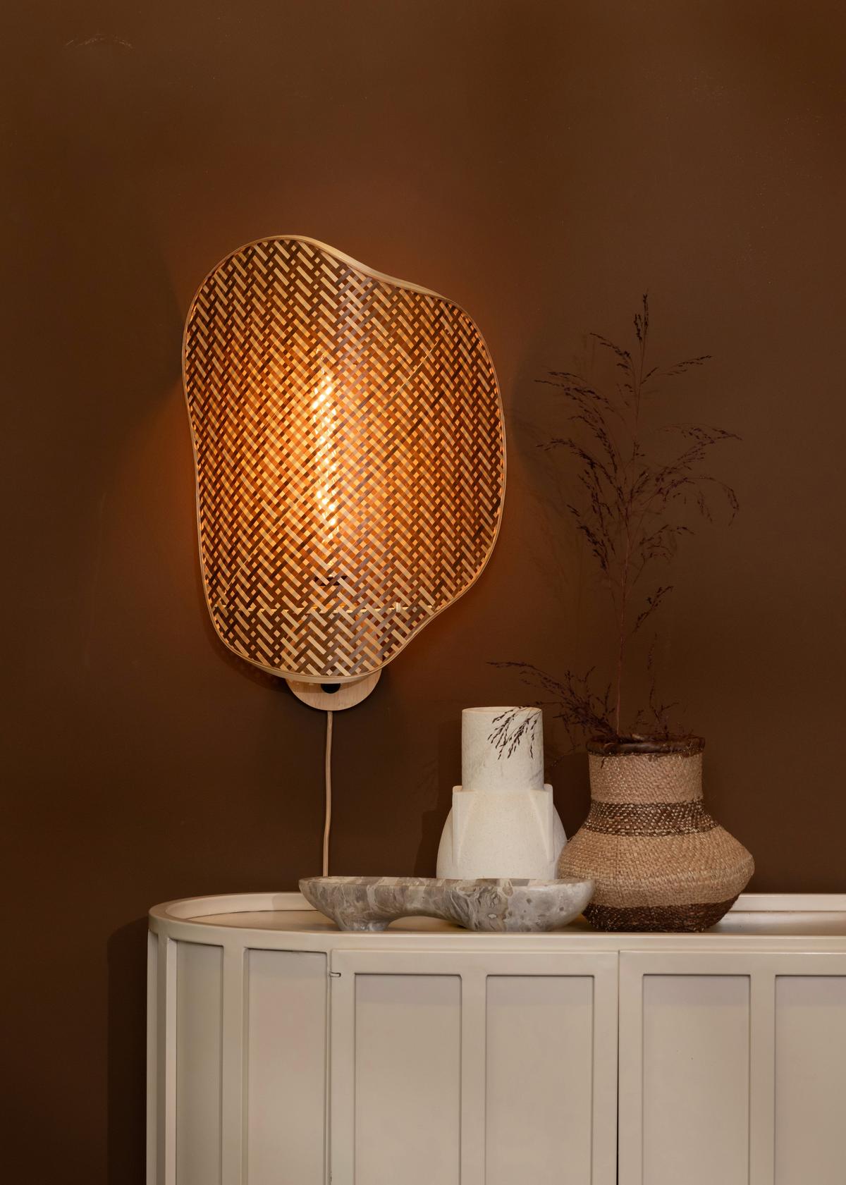 Wandleuchte Kinabalu - Naturfarben/Braun, Basics, Naturmaterialien (40/10/50cm) - Good & Mojo