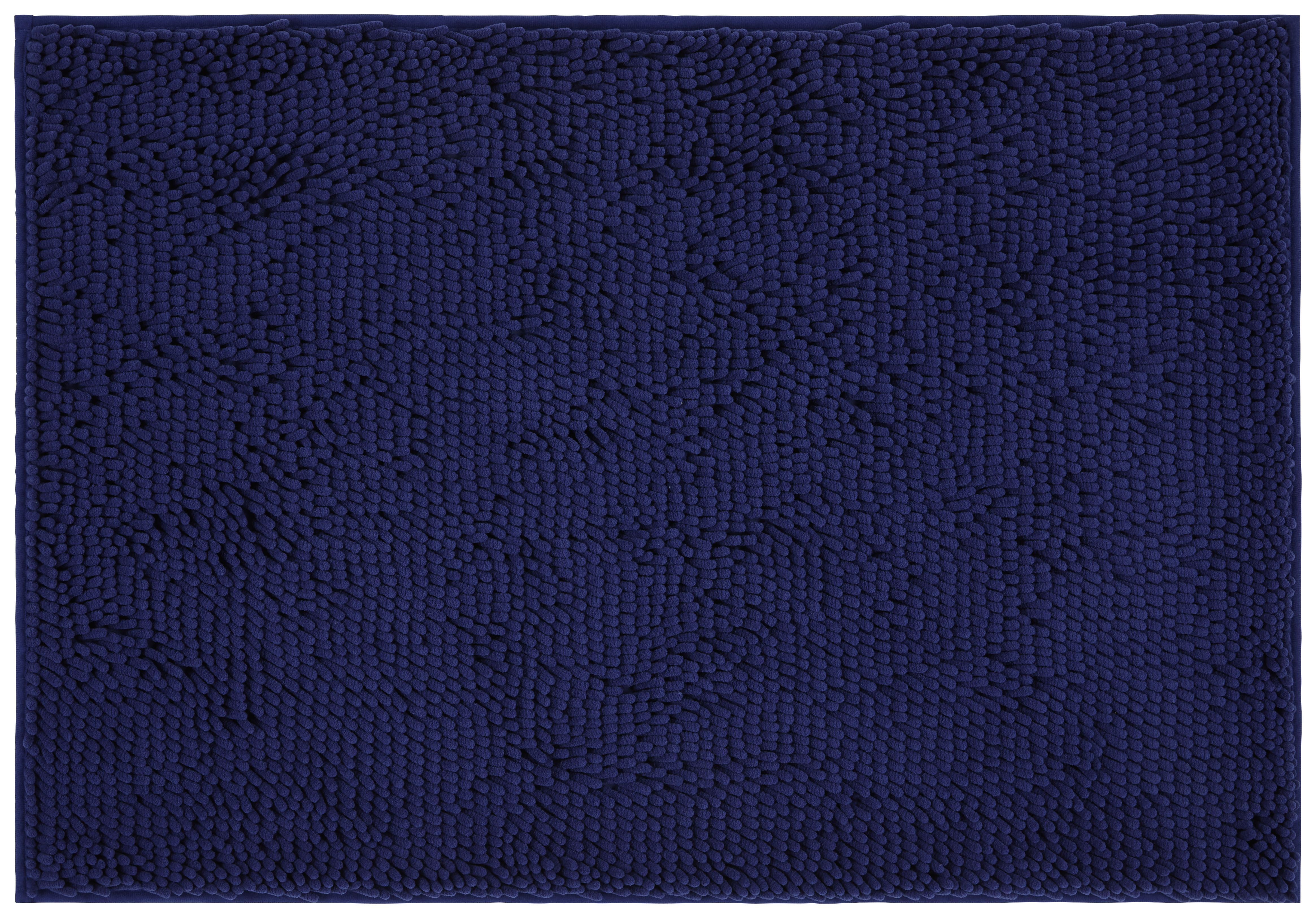 Fürdőszobaszőnyeg Liliane - Kék, konvencionális, Textil (60/90cm) - Ombra