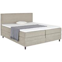 Boxspringbett Mit Topper & Bettkasten 180x200 Kleopatra - Taupe, KONVENTIONELL, Holz/Holzwerkstoff (180/200cm) - Ondega