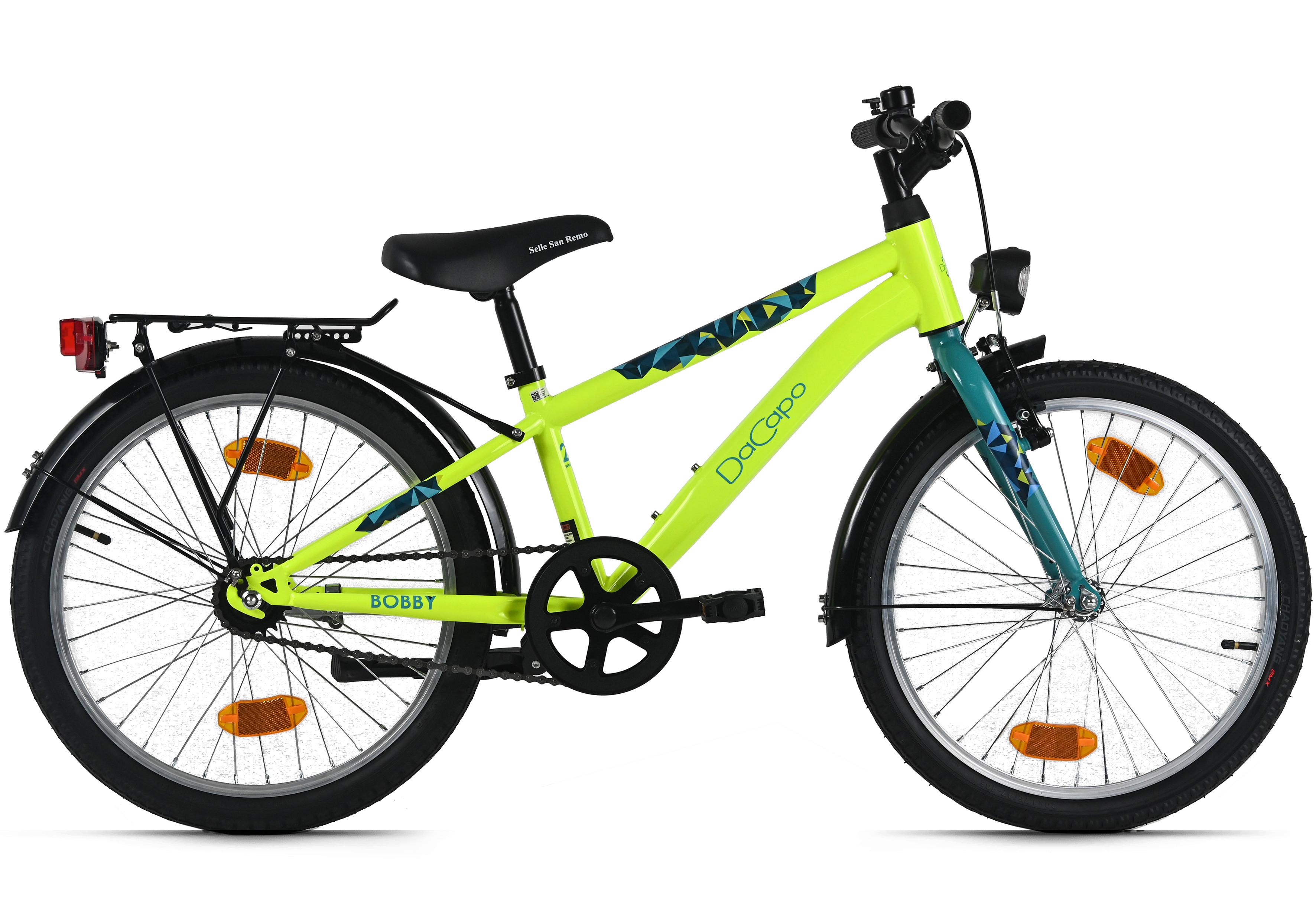 Dacapo Kinderfahrrad Boby Gelb - Gelb, Basics, Metall (25/140/60cm)