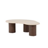 COUCHTISCH Megg Beige/Mokka L: 130cm - Beige/Mokka, MODERN, Holz (130/78/40cm) - Livetastic