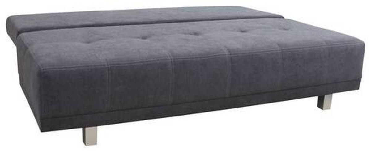 Schlafsofa Laser - Chromfarben/Anthrazit, Design, Textil (194/77/89cm) - MID.YOU